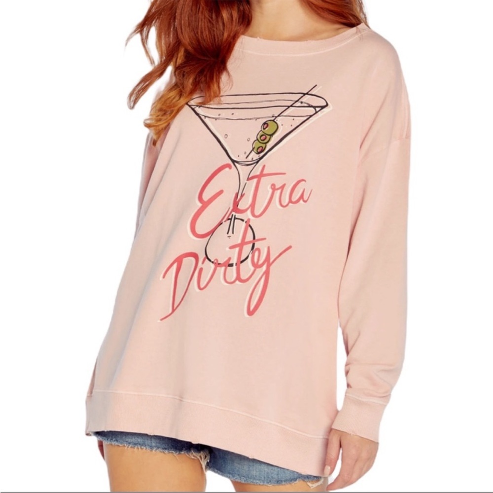 NWOT Wildfox Extra Dirty Roadtrip Pullover Sweatshirt - S
